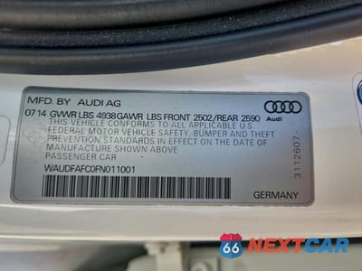 Zdjęcie 12 z 12 samochodu: 2015 AUDI A6 PREMIUM PLUS VIN:WAUDFAFC0FN011001 - miniatura