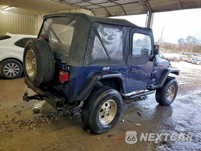 Trzecie zdjęcie samochodu z tyłu: 1997 JEEP WRANGLER / TJ SPORT VIN:1J4FY19S8VP437119 - miniatura