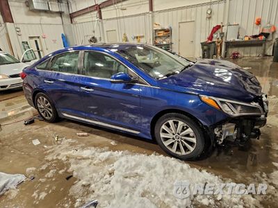 Czwarte zdjęcie samochodu z boku: 2017 HYUNDAI SONATA SPORT VIN:5NPE34AF4HH560237 - miniatura