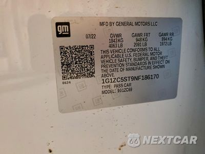 Zdjęcie 13 z 13 samochodu: 2022 CHEVROLET MALIBU LS VIN:1G1ZC5ST9NF186170 - miniatura