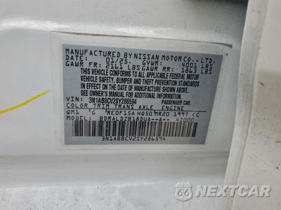 Zdjęcie 12 z 12 samochodu: 2025 NISSAN SENTRA SV VIN:3N1AB8CV2SY286594 - miniatura