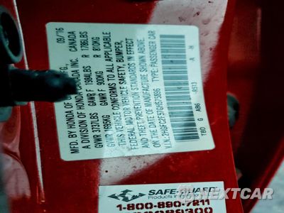 Zdjęcie 12 z 12 samochodu: 2016 HONDA CIVIC LX VIN:2HGFC2F57GH575896 - miniatura