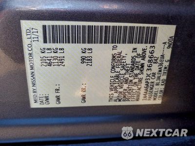 Zdjęcie 12 z 12 samochodu: 2018 NISSAN MAXIMA 3.5S VIN:1N4AA6AP3JC368663 - miniatura