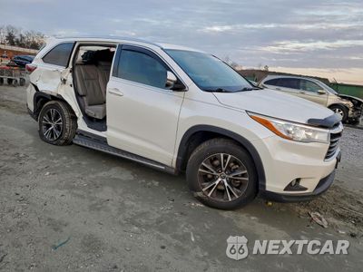 Czwarte zdjęcie samochodu z boku: 2016 TOYOTA HIGHLANDER XLE VIN:5TDKKRFH0GS178566 - miniatura