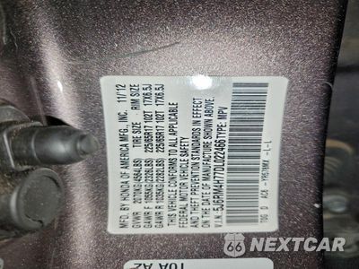 Zdjęcie 12 z 12 samochodu: 2013 HONDA CR-V EXL VIN:5J6RM4H77DL022466 - miniatura