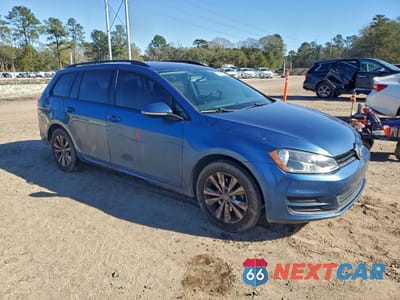Czwarte zdjęcie samochodu z boku: 2017 VOLKSWAGEN GOLF SPORTWAGEN S VIN:3VW017AU8HM530066 - miniatura