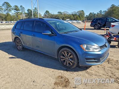 Czwarte zdjęcie samochodu z boku: 2017 VOLKSWAGEN GOLF SPORTWAGEN S VIN:3VW017AU8HM530066 - miniatura