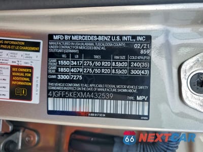 Zdjęcie 13 z 14 samochodu: 2021 MERCEDES-BENZ GLS 450 4MATIC VIN:4JGFF5KEXMA432539 - miniatura