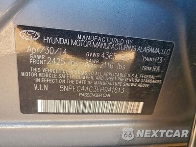 Zdjęcie 12 z 14 samochodu: 2014 HYUNDAI SONATA SE VIN:5NPEC4AC3EH941613 - miniatura