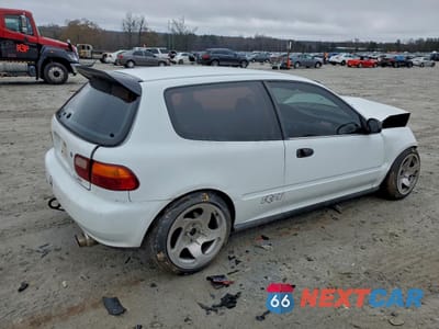 Trzecie zdjęcie samochodu z tyłu: 1993 HONDA CIVIC VX VIN:2HGEH2375PH511200 - miniatura