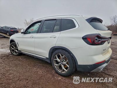 Drugie zdjęcie samochodu z przodu: 2022 BMW X3 XDRIVE30I VIN:5UX53DP02N9K86400 - miniatura