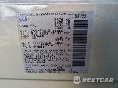 Zdjęcie 12 z 15 samochodu: 2023 NISSAN PATHFINDER SL VIN:5N1DR3CA6PC201502 - miniatura