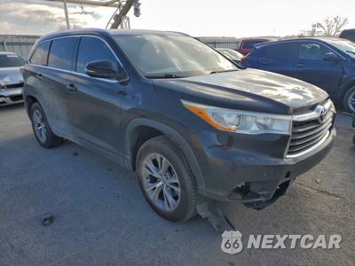 Czwarte zdjęcie samochodu z boku: 2014 TOYOTA HIGHLANDER XLE VIN:5TDKKRFH8ES023602 - miniatura