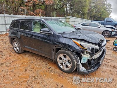 Czwarte zdjęcie samochodu z boku: 2015 TOYOTA HIGHLANDER LIMITED VIN:5TDDKRFH5FS174701 - miniatura