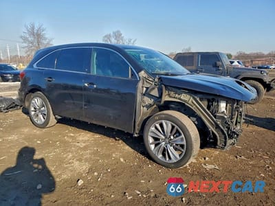 Czwarte zdjęcie samochodu z boku: 2018 ACURA MDX TECHNOLOGY VIN:5J8YD4H57JL012193 - miniatura