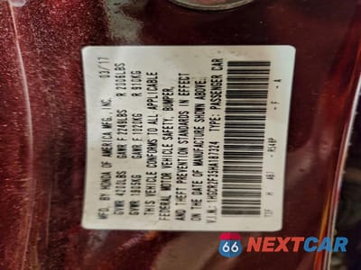 Zdjęcie 13 z 13 samochodu: 2017 HONDA ACCORD LX VIN:1HGCR2F35HA187324 - miniatura