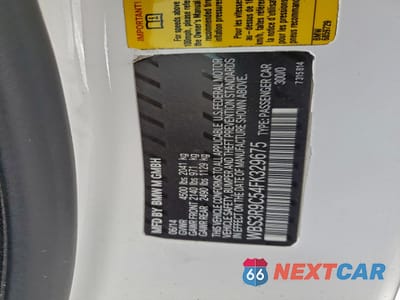 Zdjęcie 12 z 12 samochodu: 2015 BMW M4 VIN:WBS3R9C54FK329675 - miniatura