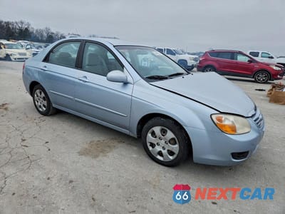 Czwarte zdjęcie samochodu z boku: 2007 KIA SPECTRA LX VIN:KNAFE121475454656 - miniatura