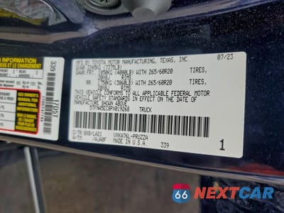 Zdjęcie 13 z 13 samochodu: 2023 TOYOTA TUNDRA CREWMAX PLATINUM VIN:5TFNA5EC8PX019268 - miniatura