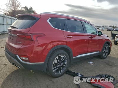 Trzecie zdjęcie samochodu z tyłu: 2019 HYUNDAI SANTA FE LIMITED VIN:5NMS5CAA4KH046288 - miniatura