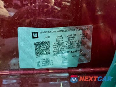 Zdjęcie 13 z 13 samochodu: 2020 CHEVROLET BLAZER 3LT VIN:3GNKBJRS2LS652264 - miniatura