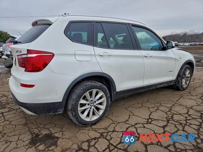 Trzecie zdjęcie samochodu z tyłu: 2017 BMW X3 XDRIVE28I VIN:5UXWX9C38H0T20368 - miniatura