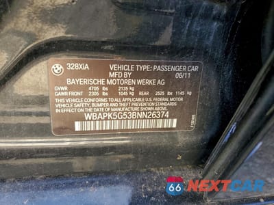 Zdjęcie 12 z 12 samochodu: 2011 BMW 328 XI SULEV VIN:WBAPK5G53BNN26374 - miniatura