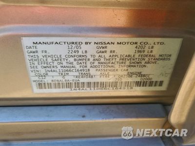 Zdjęcie 13 z 13 samochodu: 2006 NISSAN ALTIMA S VIN:1N4AL11D66C164918 - miniatura