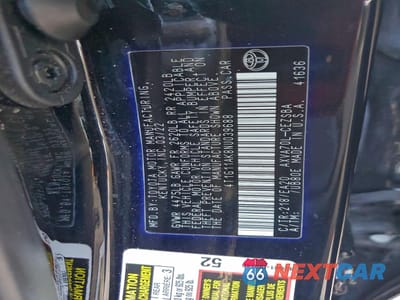 Zdjęcie 12 z 13 samochodu: 2022 TOYOTA CAMRY SE VIN:4T1G11AK8NU039688 - miniatura