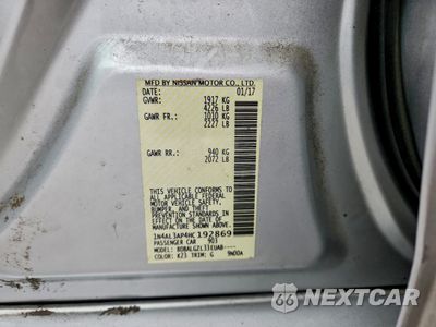 Zdjęcie 12 z 12 samochodu: 2017 NISSAN ALTIMA 2.5 VIN:1N4AL3AP4HC192869 - miniatura