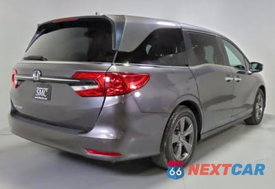 Trzecie zdjęcie samochodu z tyłu: 2023 HONDA ODYSSEY EX VIN:5FNRL6H53PB054759 - miniatura