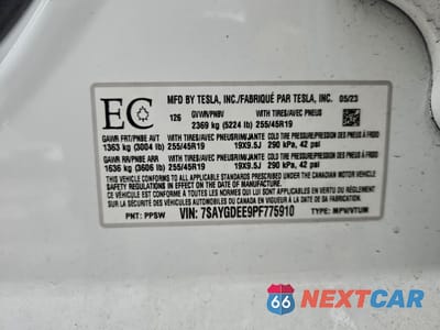 Zdjęcie 13 z 13 samochodu: 2023 TESLA MODEL Y VIN:7SAYGDEE9PF775910 - miniatura