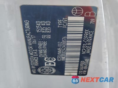 Zdjęcie 12 z 12 samochodu: 2018 TOYOTA YARIS L VIN:VNKJTUD34JA088576 - miniatura