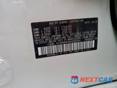 Zdjęcie 13 z 13 samochodu: 2021 SUBARU LEGACY LIMITED VIN:4S3BWAM65M3002164 - miniatura