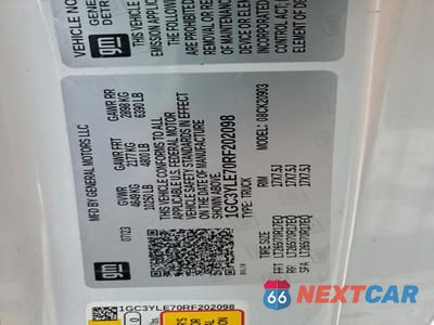 Zdjęcie 13 z 13 samochodu: 2024 CHEVROLET SILVERADO UTILITY / SERVICE TRUCK VIN:1GC3YLE70RF202098 - miniatura