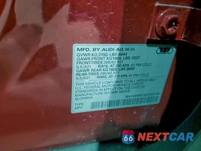 Zdjęcie 14 z 17 samochodu: 2025 AUDI SQ7 PRESTIGE VIN:WA1VWBF79SD008706 - miniatura