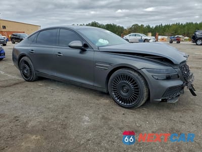 Czwarte zdjęcie samochodu z boku: 2023 GENESIS G80 SPORT PRESTIGE VIN:KMTGA4SCXPU160403 - miniatura