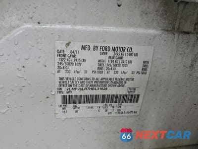 Zdjęcie 14 z 15 samochodu: 2017 LINCOLN MKX RESERVE VIN:2LMPJ6LR7HBL31628 - miniatura