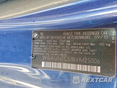 Zdjęcie 12 z 12 samochodu: 2011 BMW 135 I VIN:WBAUN7C51BVM25006 - miniatura