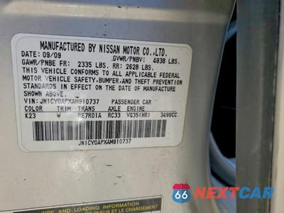 Zdjęcie 12 z 12 samochodu: 2010 INFINITI M35 BASE VIN:JN1CY0APXAM910737 - miniatura