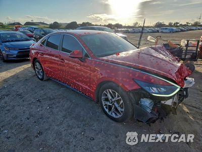 Czwarte zdjęcie samochodu z boku: 2020 HYUNDAI SONATA SEL VIN:5NPEL4JAXLH050441 - miniatura