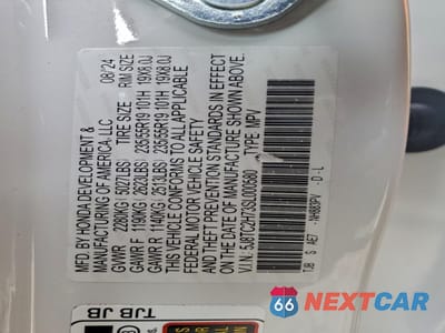 Zdjęcie 14 z 17 samochodu: 2025 ACURA RDX ADVANCE VIN:5J8TC2H73SL000580 - miniatura