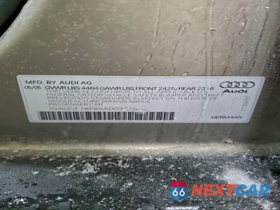 Zdjęcie 12 z 12 samochodu: 2006 AUDI A3 2.0 PREMIUM VIN:WAUNF78P86A003775 - miniatura