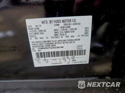 Zdjęcie 13 z 14 samochodu: 2018 FORD EXPLORER PLATINUM VIN:1FM5K8HT4JGC68146 - miniatura