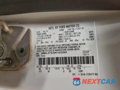 Zdjęcie 13 z 13 samochodu: 2019 FORD TRANSIT CONNECT DELIVERY VAN VIN:NM0LS7E20K1432043 - miniatura
