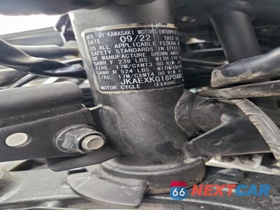 Zdjęcie 9 z 10 samochodu: 2023 KAWASAKI EX400 VIN:JKAEXKG18PDAM3125 - miniatura