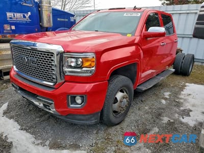 Drugie zdjęcie samochodu z przodu: 2015 GMC SIERRA K3500 DENALI VIN:1GT424E83FF179092 - miniatura