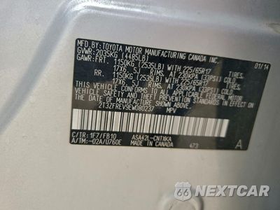 Zdjęcie 13 z 13 samochodu: 2014 TOYOTA RAV4 LE VIN:2T3ZFREV9EW080237 - miniatura
