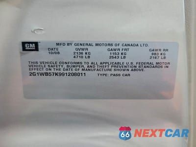 Zdjęcie 12 z 12 samochodu: 2009 CHEVROLET IMPALA LS VIN:2G1WB57K991208011 - miniatura