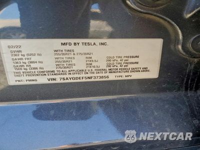 Zdjęcie 13 z 13 samochodu: 2022 TESLA MODEL Y VIN:7SAYGDEF5NF373856 - miniatura